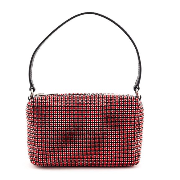 Alexander Wang Red Mesh Crystal Rhinestone Bag - Picture 1 of 8